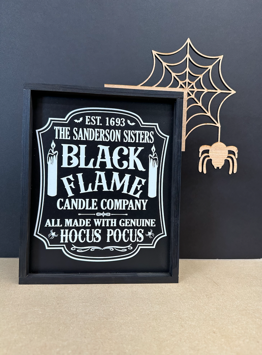 Door corner picture frame corner DIY  halloween 2023 wood sign