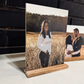 Your Personalized Photos; Removable Shelf Sitter on wood sign for your office, mantle, bedroom, wedding photos, family portrait,