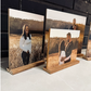 Your Personalized Photos; Removable Shelf Sitter on wood sign for your office, mantle, bedroom, wedding photos, family portrait,