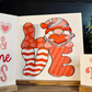 Valentines Day 2024 Wood Signs Be Mine Gnome Hugs and Kisses Pink and Red Cute Heart Mini signs