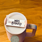 Custom Stanley Quencher v2 Tumbler Lid Name Tag 20/30oz or 40 oz insulated Tumbler Name Topper - Personalized Tumbler Accessory Acrylic mug Rectangle