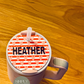 personalized Valentine's Day Stanley Quencher v2 Custom Tumbler Lid Name Tag 20/30oz or 40 oz insulated Tumbler Name Topper Tumbler Accessory Acrylic mug circle