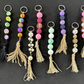 Mystery Bead Tassel Keychain