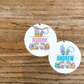 Personalized Your Kid's Name Easter Basket Acrylic Name Tag 2024 bunny