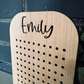Personalized Wood Earring Holder
