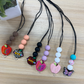Personalized Custom Teacher Nurse Keychain Lanyard silicone Bead Tassel