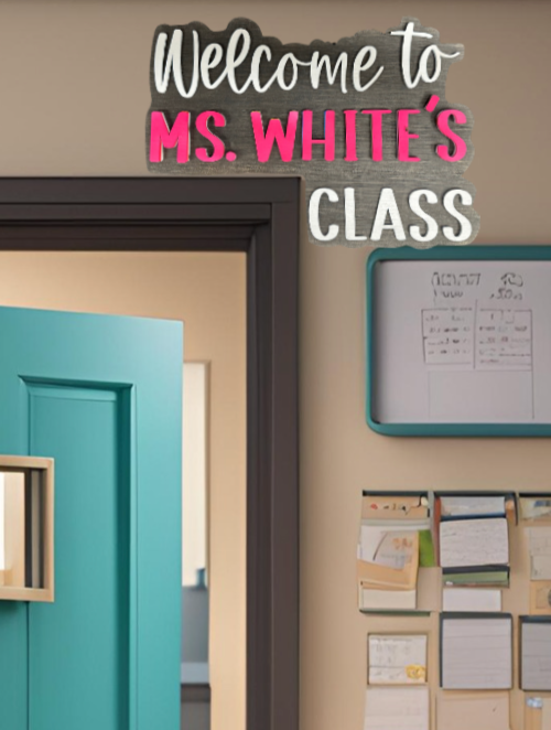 Welcome to  Personalized 3D Teacher Name Cut Out Sign