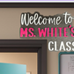 Welcome to  Personalized 3D Teacher Name Cut Out Sign