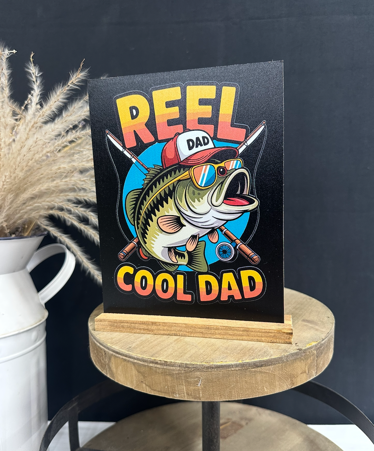 Father’s Day Wooden Shelf Sitter Card | Personalized Keepsake Gift for Dad