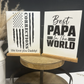 Father’s Day Wooden Shelf Sitter Card | Personalized Keepsake Gift for Dad