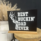 Father’s Day Wooden Shelf Sitter Card | Personalized Keepsake Gift for Dad