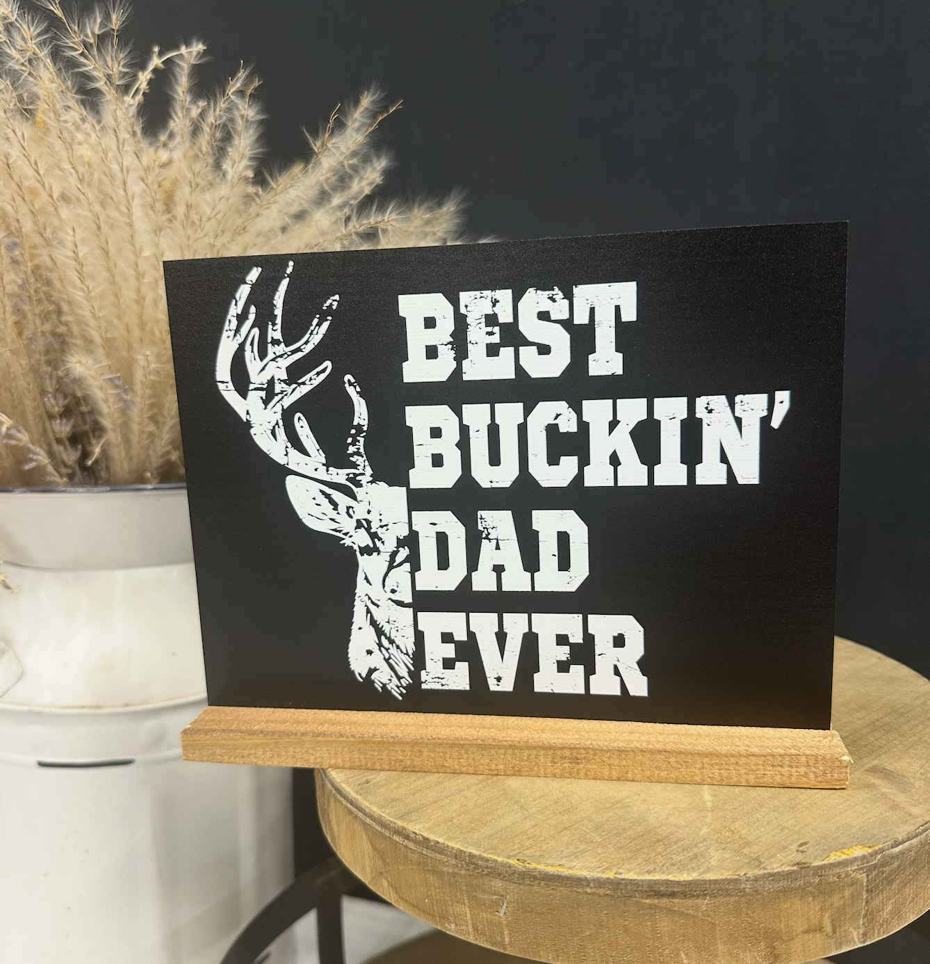 Father’s Day Wooden Shelf Sitter Card | Personalized Keepsake Gift for Dad