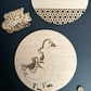 8” 3D Porch Goose DIY Paint Kit | Wooden Paint Kit for Kids & Adults | Summer Craft Kit
