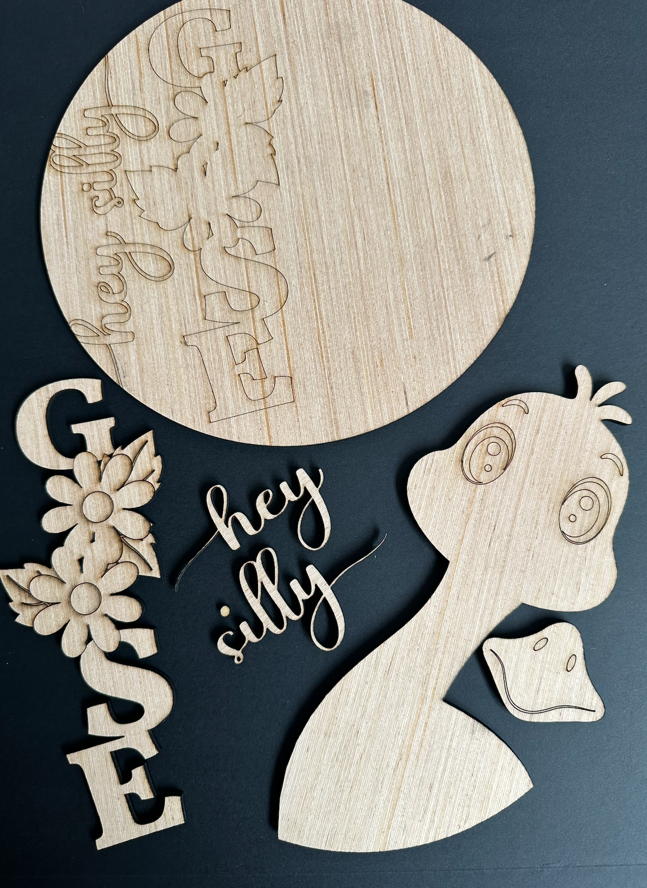 8” 3D Porch Goose DIY Paint Kit | Wooden Paint Kit for Kids & Adults | Summer Craft Kit