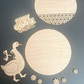 8” 3D Porch Goose DIY Paint Kit | Wooden Paint Kit for Kids & Adults | Summer Craft Kit