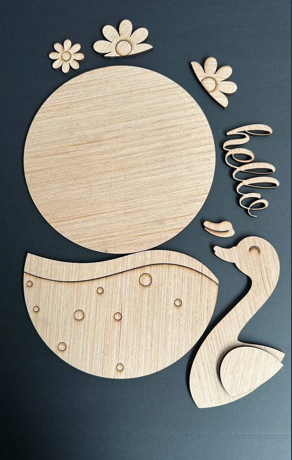 8” 3D Porch Goose DIY Paint Kit | Wooden Paint Kit for Kids & Adults | Summer Craft Kit