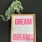 Swifty Dream impossible dreams wood sign; classroom decor; classroom sign; teacher sign (Copy)