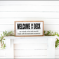 Welcome To The Deck wood framed sign deck/porch sign