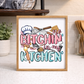 No bitchin' in my kitchen Farmhouse Kitchen wood sign