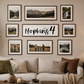 Custom Family Name Party Of Sign  Personalized Wood Framed Family Sign  Farmhouse Decor