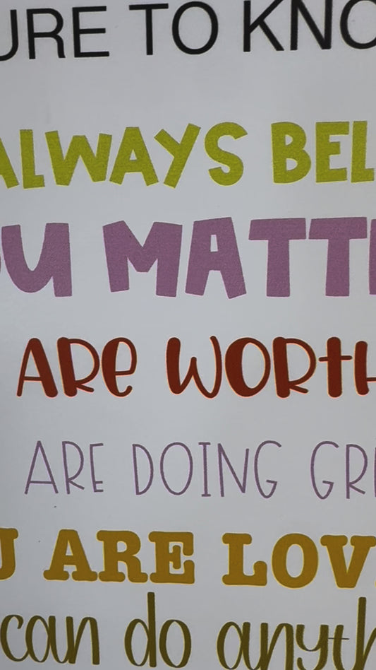 Before You Go, Se Sure To Know Motivational Teacher Wood Sign