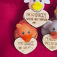 DIY Valentine's Day Rubber Duck set of 5