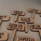 Funny Plant wood signs Garden Stakes - humor Garden or Indoor Plant wood Signs, Vegetables Labels, Planter Markers