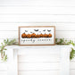 Spooky Season Pumpkin Halloween Framed Wood Sign
