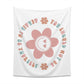 retro groovy you should not be afraid to be yourself Printed Wall Tapestry