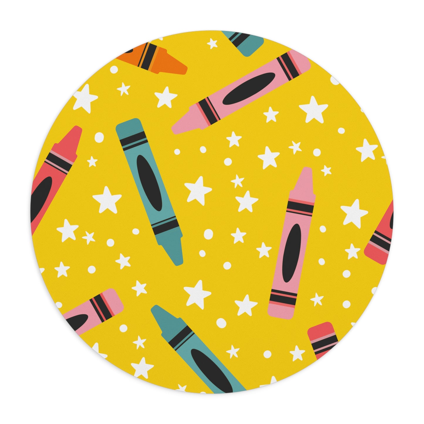 yellow crayon Mouse Pad