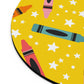 yellow crayon Mouse Pad