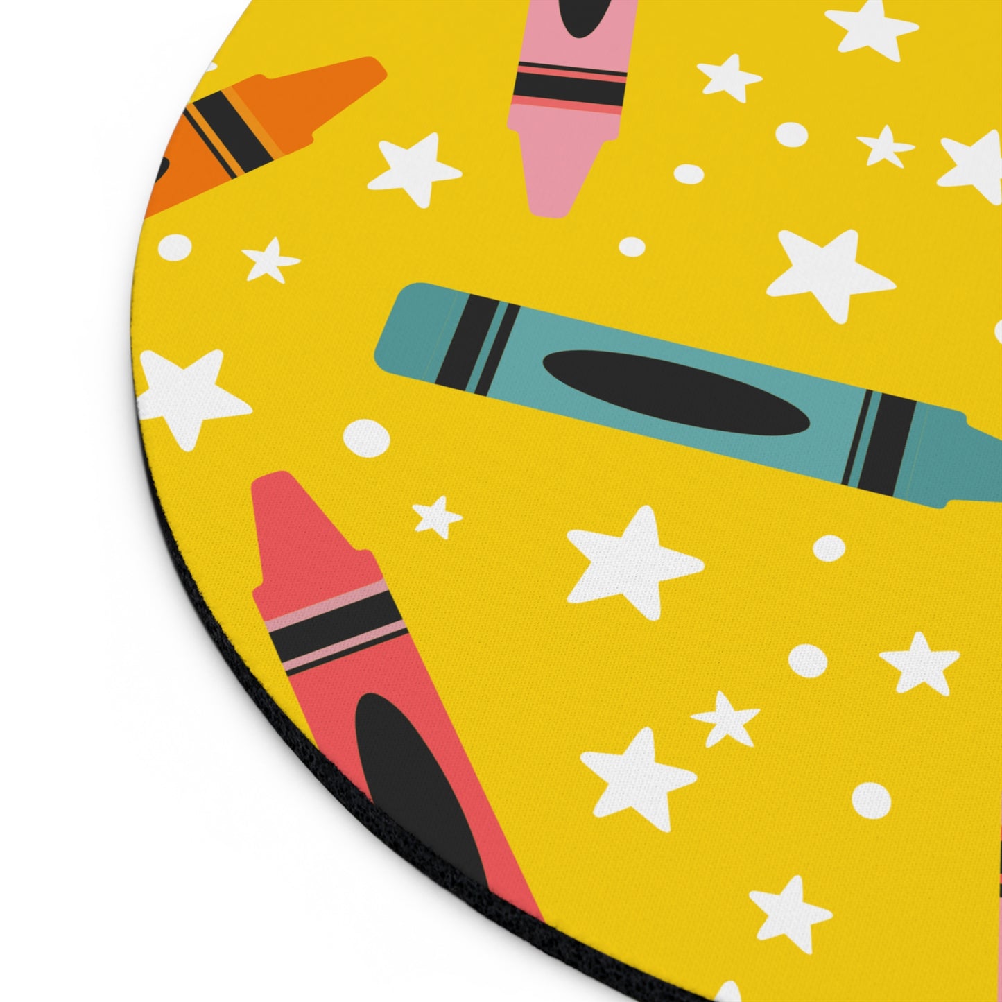 yellow crayon Mouse Pad