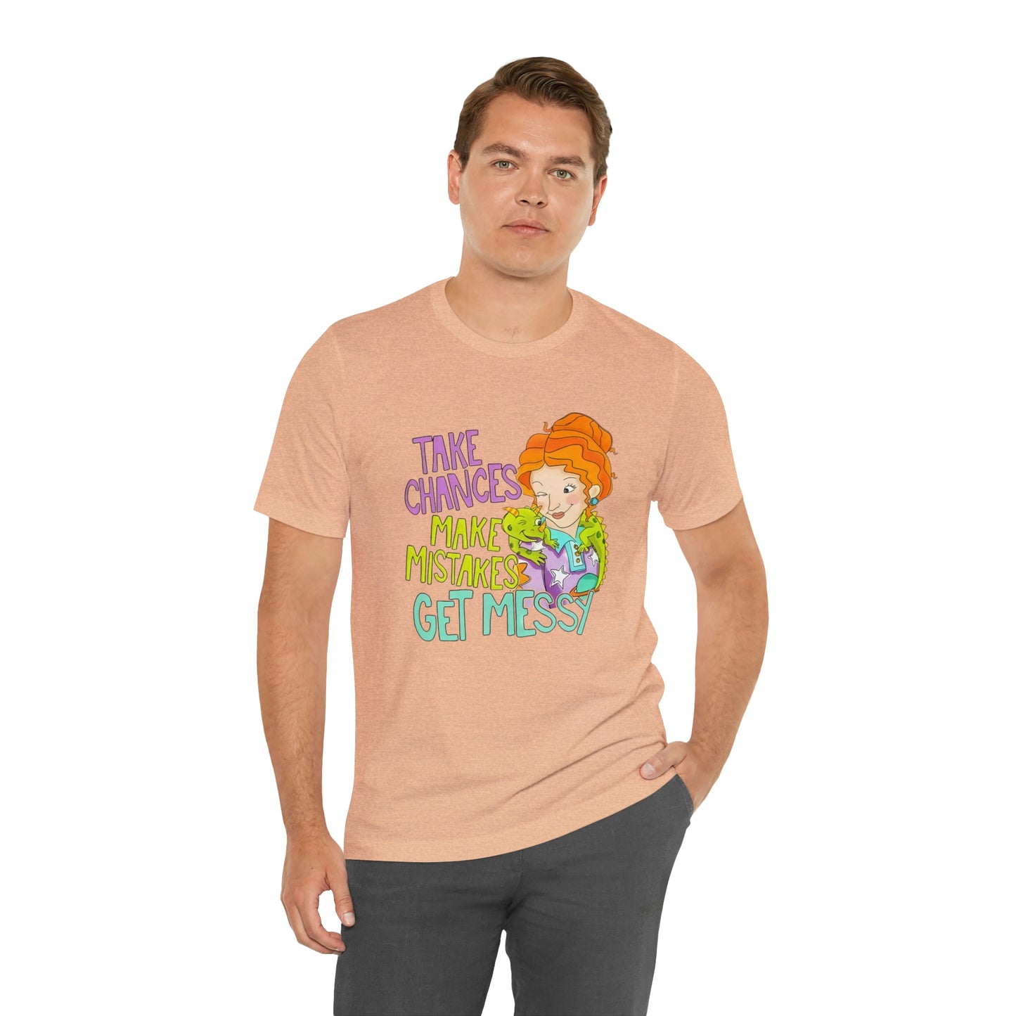 Take Chances ms Frizzle Science Classroom Teacher Shirt Unisex Jersey Short Sleeve Tee