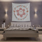retro groovy you should not be afraid to be yourself Printed Wall Tapestry