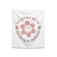 retro groovy you should not be afraid to be yourself Printed Wall Tapestry
