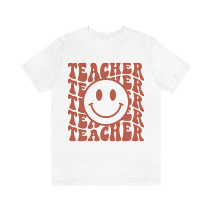 Groovy Teacher Retro Unisex Jersey Short Sleeve Tee
