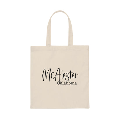 mcalester oklahoma Canvas Tote Bag