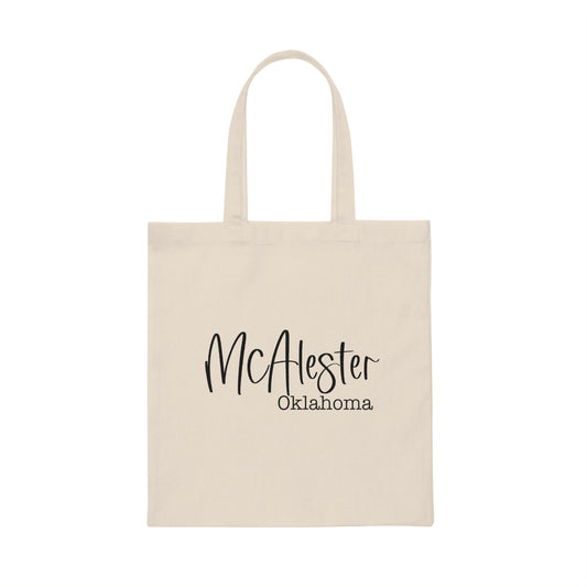 mcalester oklahoma Canvas Tote Bag