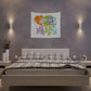 Take Chances Make mistakes Get Messy ms Frizzle Printed Wall Tapestry