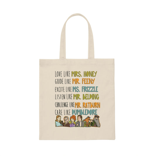 famous favorite teacher Canvas Tote Bag