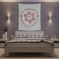 retro groovy you should not be afraid to be yourself Printed Wall Tapestry