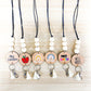 Personalized Custom Teacher Nurse Keychain Lanyard Farmhouse Bead Tassel wood sign