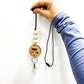 Personalized Custom Teacher Nurse Keychain Lanyard Farmhouse Bead Tassel wood sign