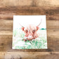 Highland Cow; Fluffy Cow Photo; Ruby; wood photo box