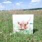 Highland Cow; Fluffy Cow Photo; Ruby; wood photo box