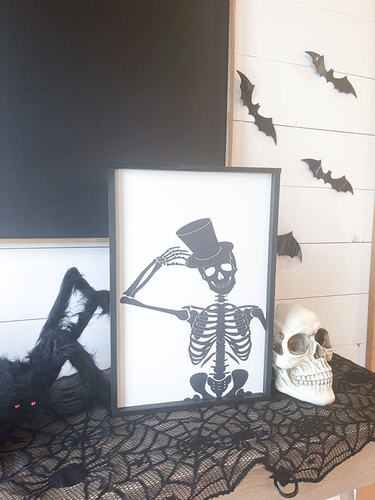 Top Hat Skeleton; Bones, Halloween