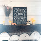 They are Creepy and their cooky; Halloween; family custom name; saralita designs; addams family