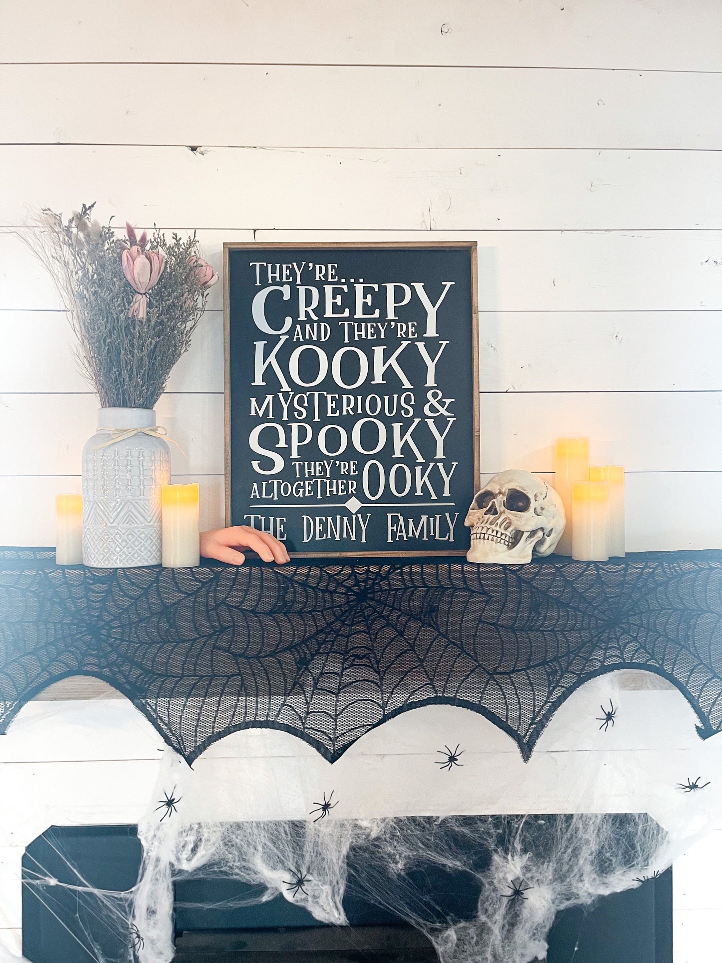 They are Creepy and their cooky; Halloween; family custom name; saralita designs; addams family