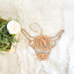 Highland Fluffy Cow Farm Car Charm Review Mirror Hanging Tag Bead