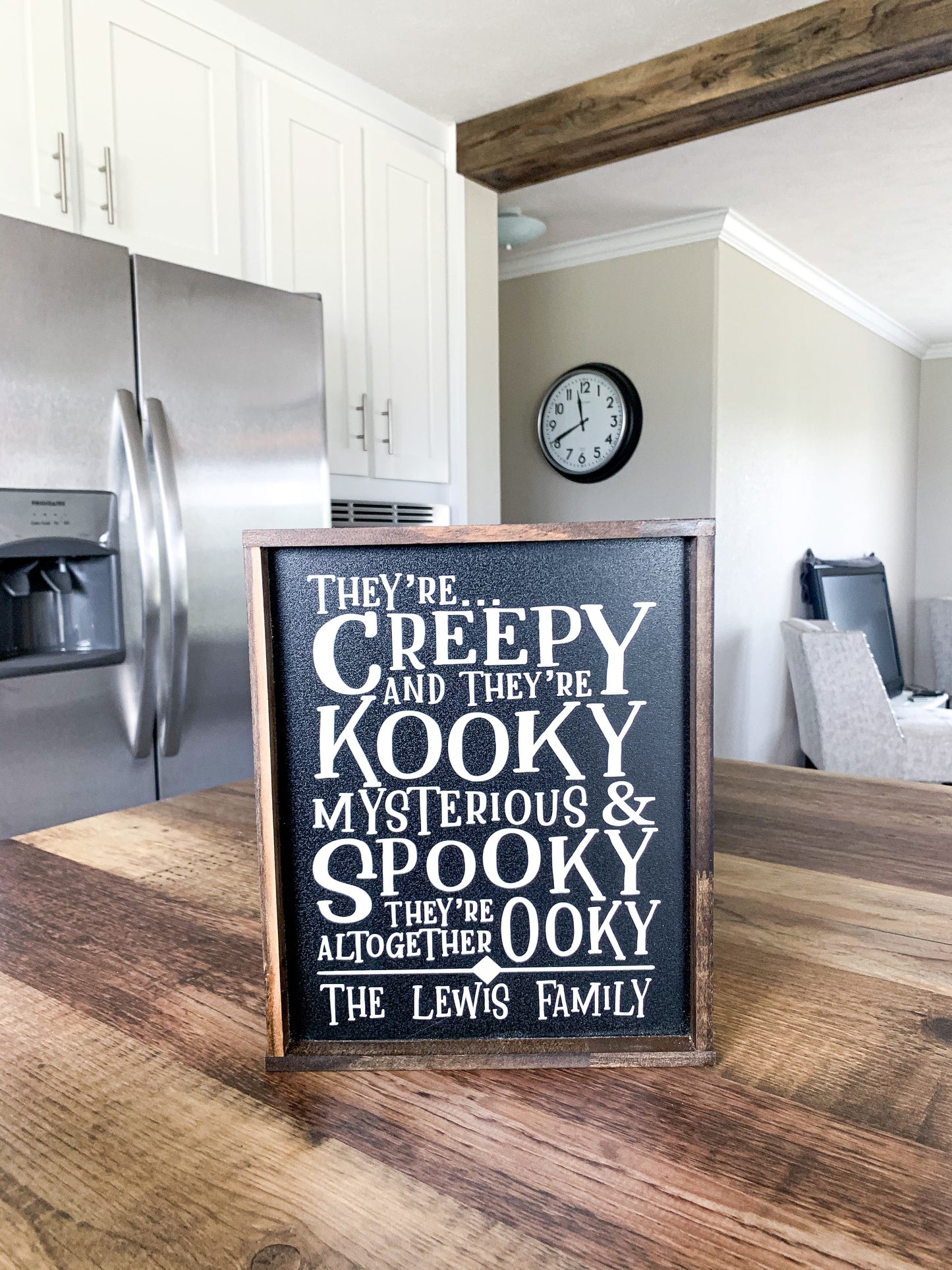 They are Creepy and their cooky; Halloween; family custom name; saralita designs; addams family